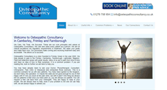 Desktop Screenshot of osteopathicconsultancy.co.uk