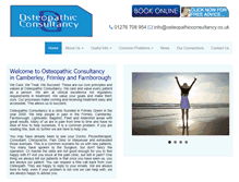 Tablet Screenshot of osteopathicconsultancy.co.uk